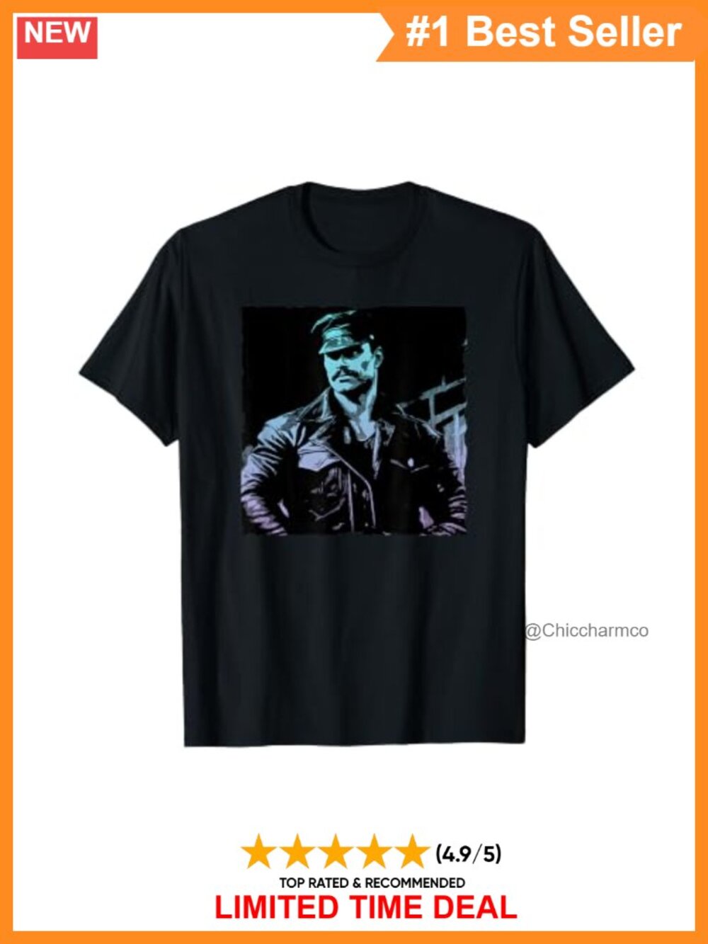 Retro Gay Daddy Leather Biker Bear Bearded Pride T-Shirt